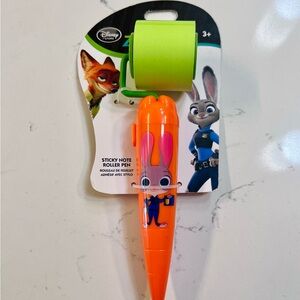 Disney Zootopia Carrot Sticky Note Roller Pen NEW